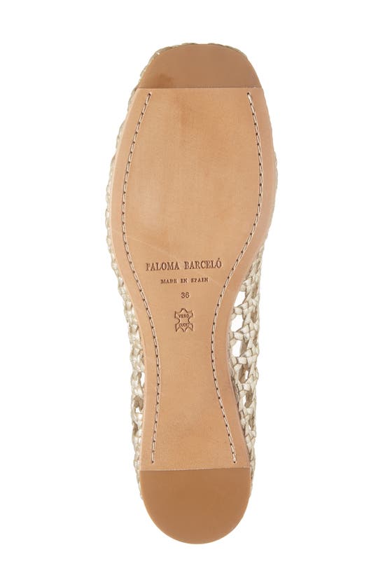 Shop Paloma Barceló Shell Ballet Flat In Champagne