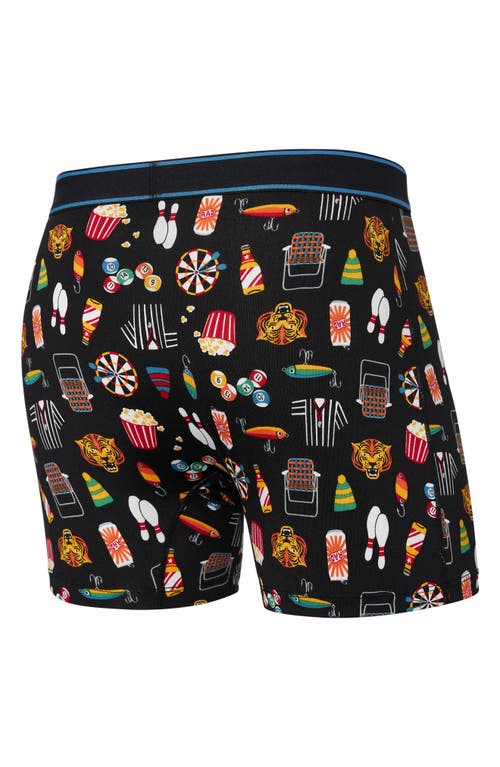 Saxx Relaxed Fit Boxer Briefs In Types Of Stripes-black