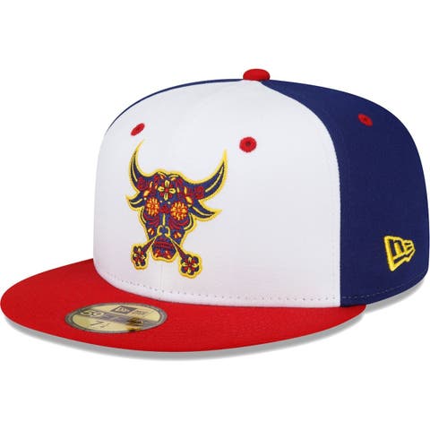 Men's New Era White Durham Bulls Theme Nights Bull Sharks 59FIFTY Fitted Hat