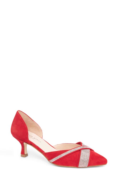 Patricia Green Milan D'orsay Pump In Red Suede