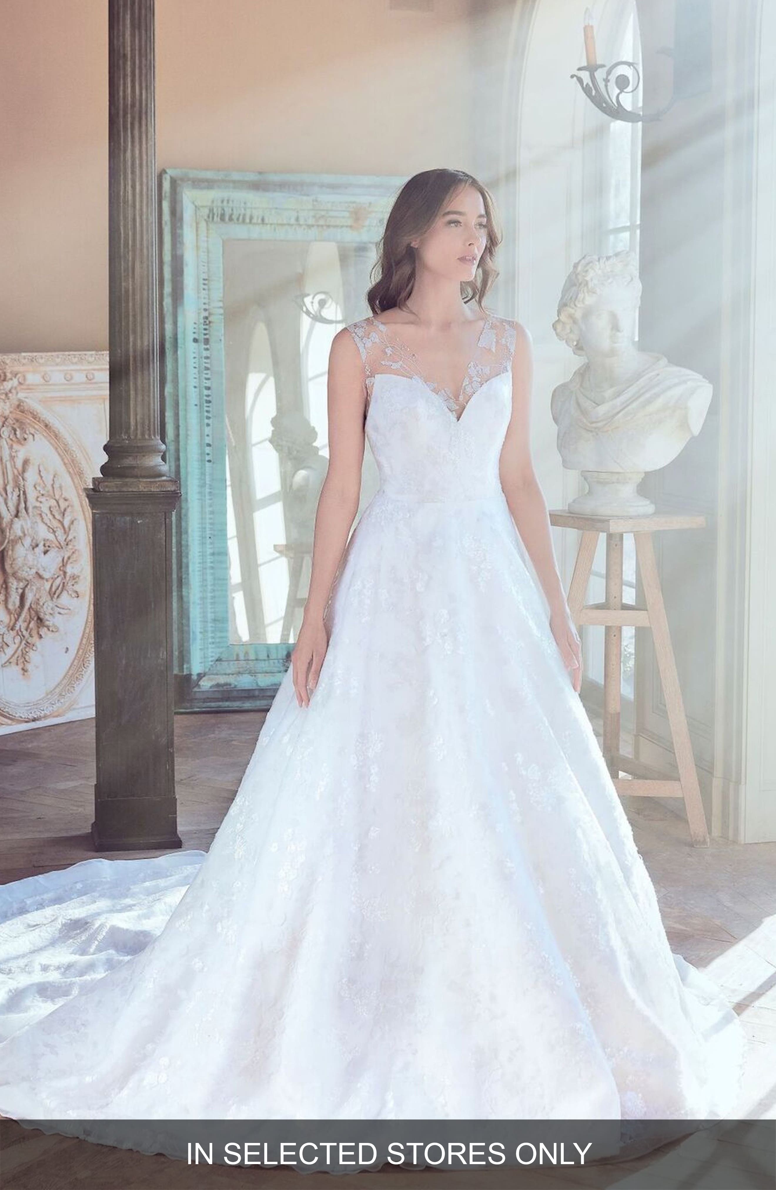 Sareh Nouri Owen Lace Ballgown, Size - Ivory