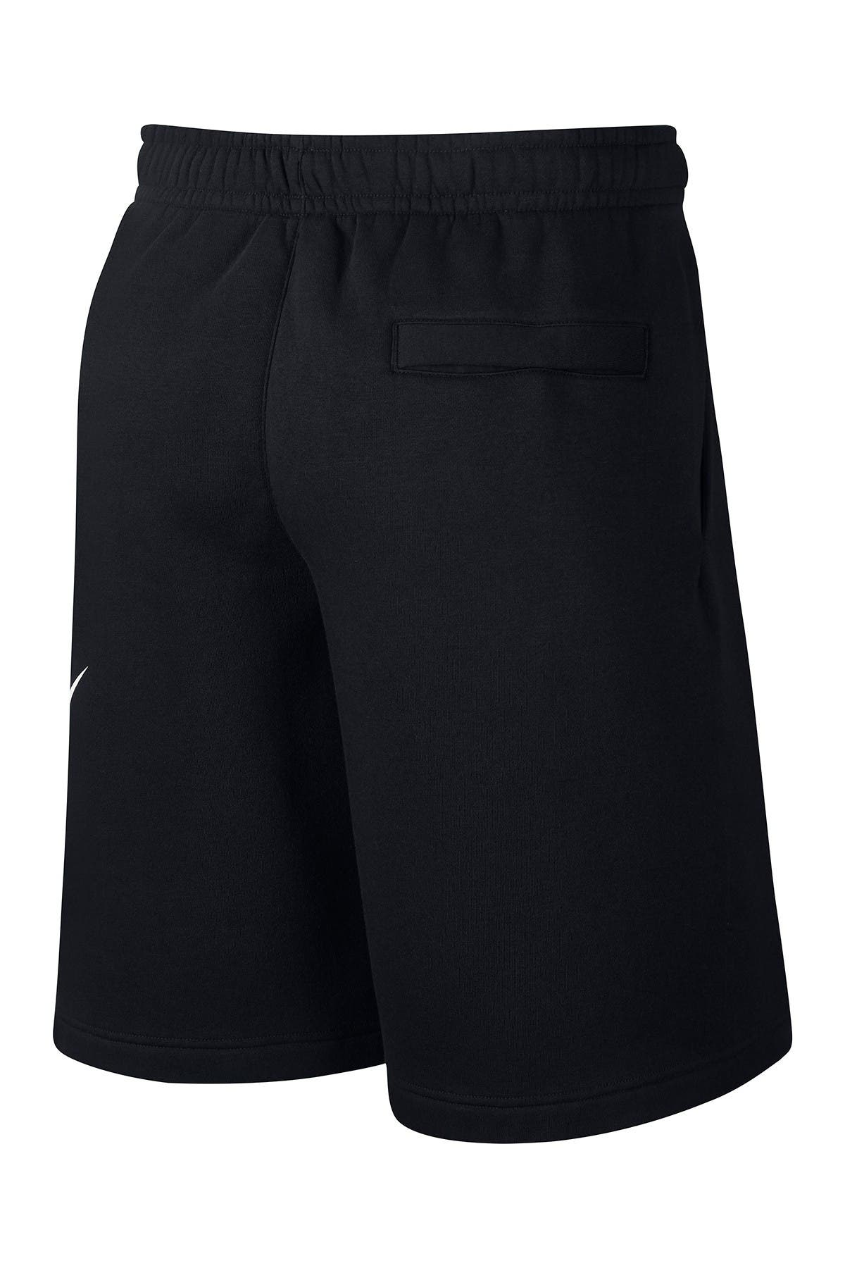 Nike Logo Graphic Club Shorts In Charcoal
