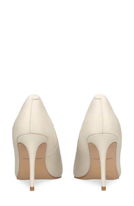Kurt Geiger Belgravia Evil Eye Pointed Toe Pump In Bone