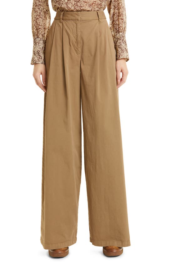 NILI LOTAN DILLON WIDE LEG COTTON PANTS