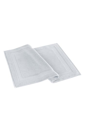 Brooks Brothers Solid Signature Cotton Bath Mat In Silver