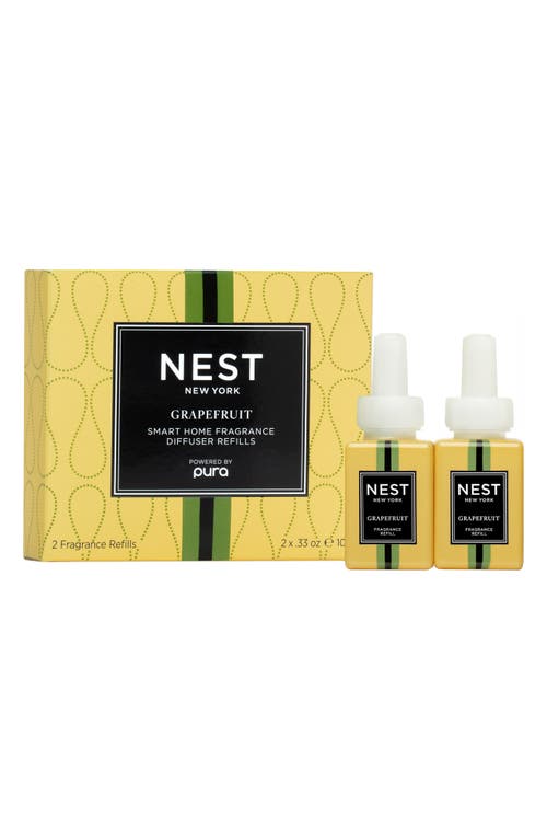 Shop Nest New York X Pura Home Fragrance Diffuser Refill Duo In Grapefruit