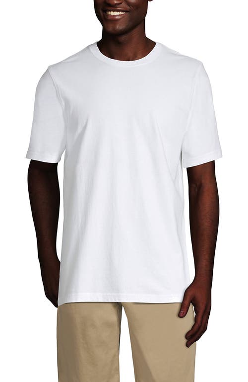 Shop Lands' End Super-t Short Sleeve T-shirt In White