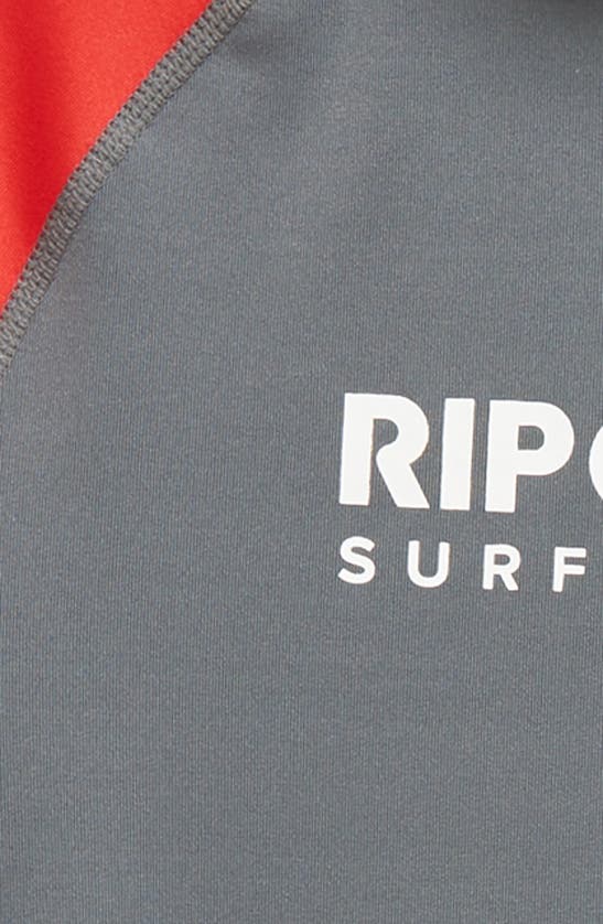 Shop Rip Curl Kids' Shock Long Sleeve Rashguard In Red