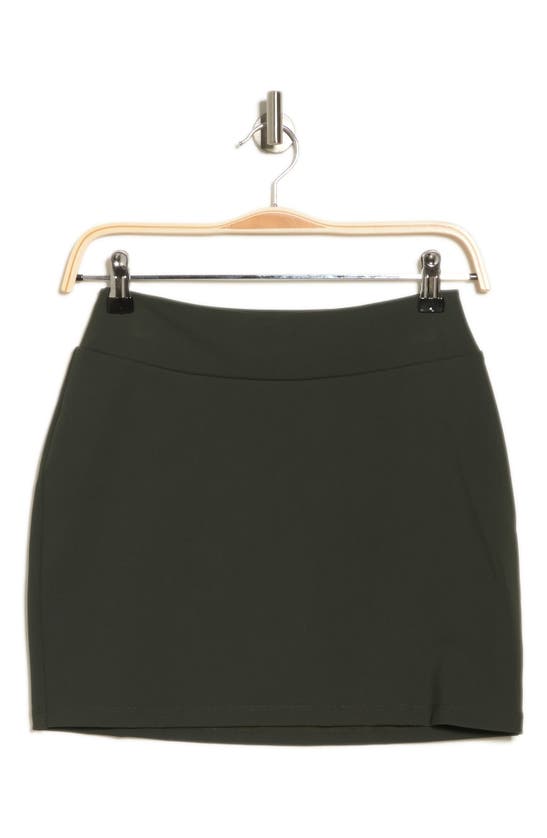 Susana Monaco Slim Miniskirt In Hunter Green