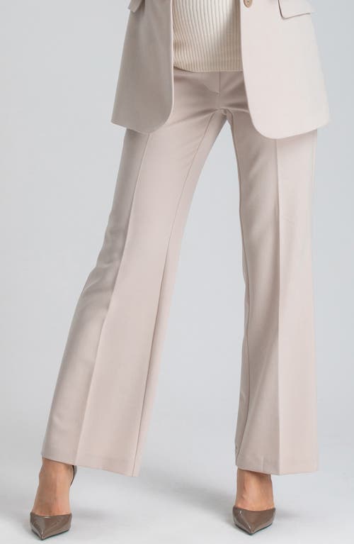 Shop Pietro Brunelli Full Length Maternity Pants In Medium Beige