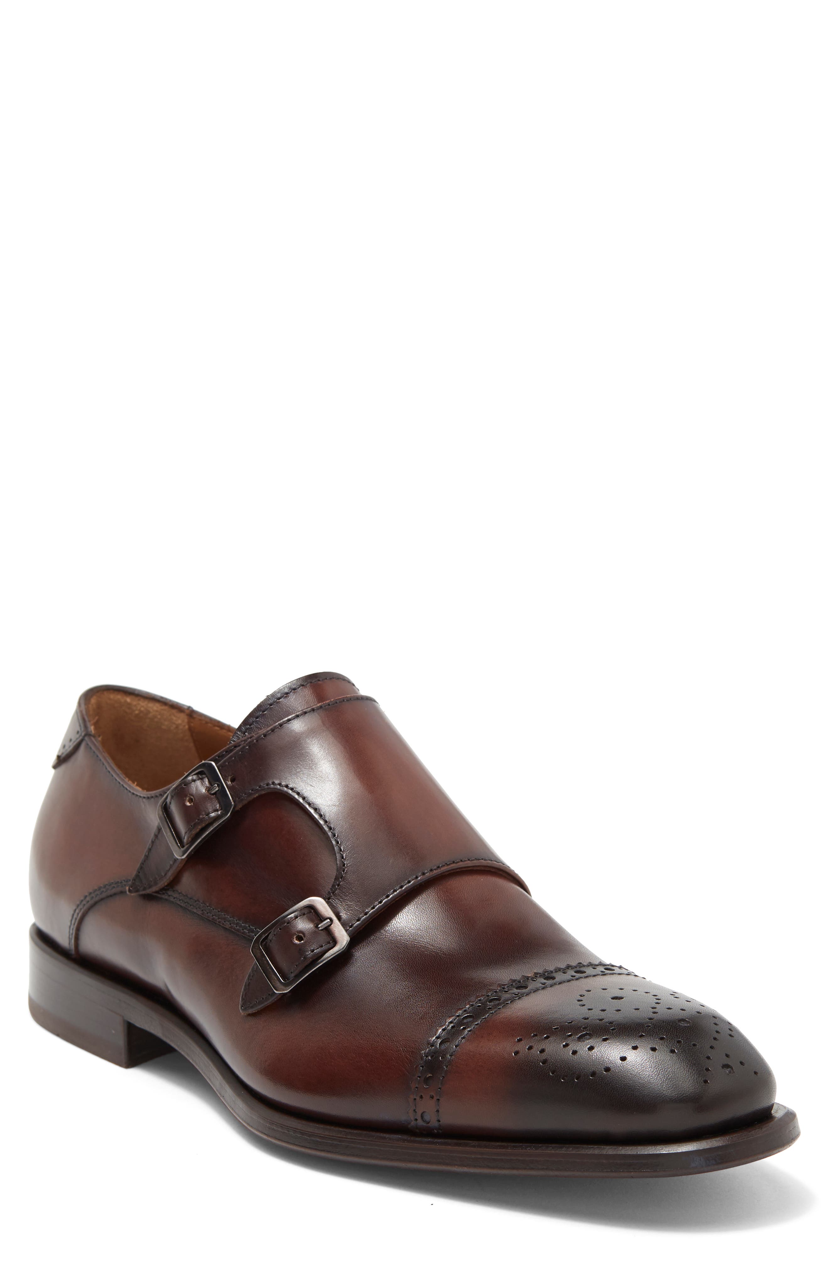 ANTONIO MAURIZI Leather Wingtip Shoe 