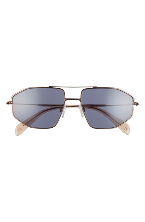 rag & bone 57mm Navigator Sunglasses in Ant Gold