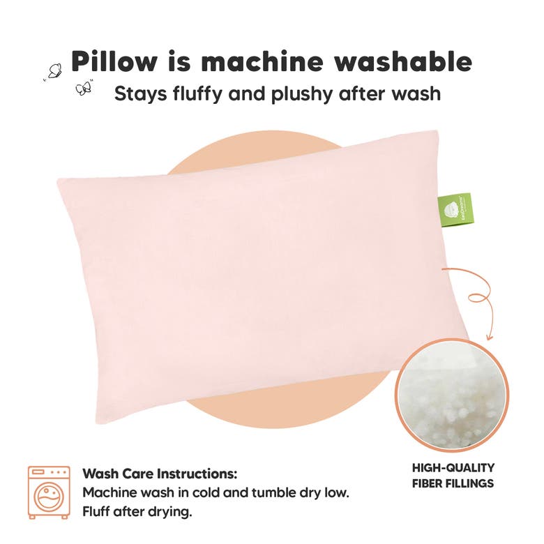 Shop Keababies 2-pack Toddler Pillows In Mist Pink