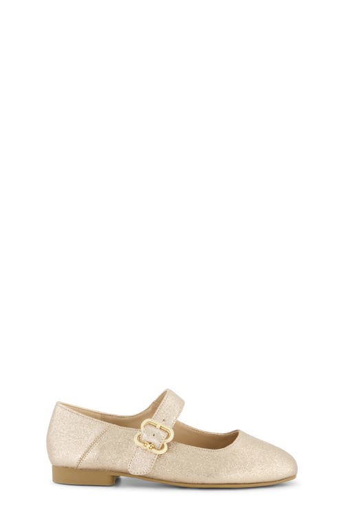 Shop Sam Edelman Kids' Maeve Michela Mary Jane Flat In Gold