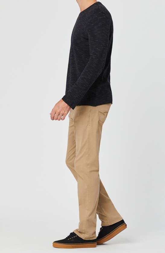 Mavi Jeans Zach Straight Leg Stretch Cotton Twill Pants In Fawn Twill