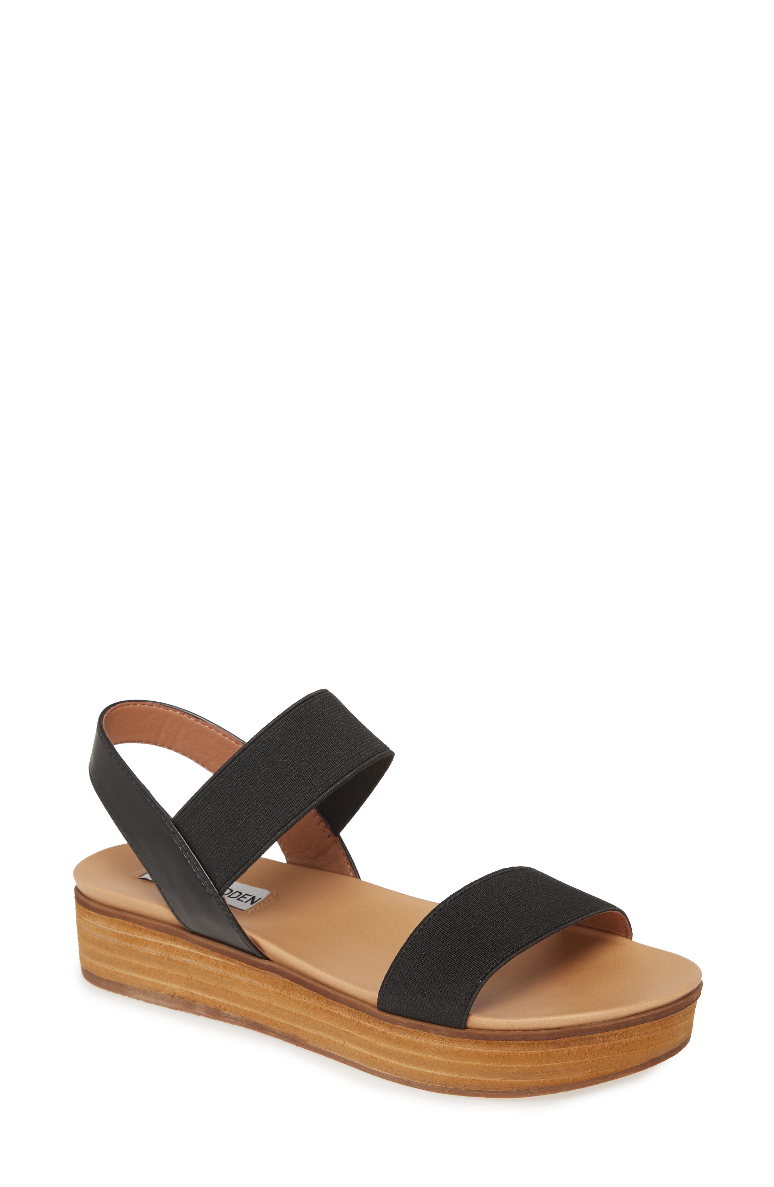 black steve madden platform sandals