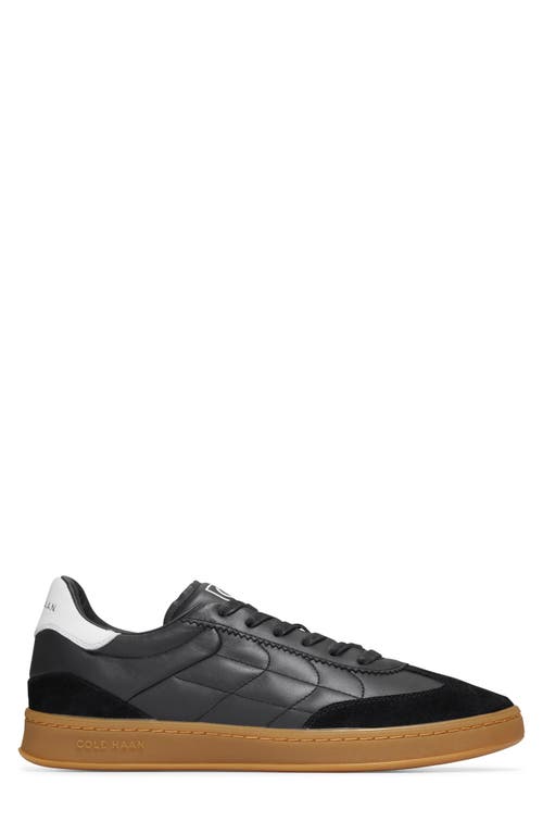 Shop Cole Haan Grandpro Breakaway Leather Sneaker In Black/nicotine Gum