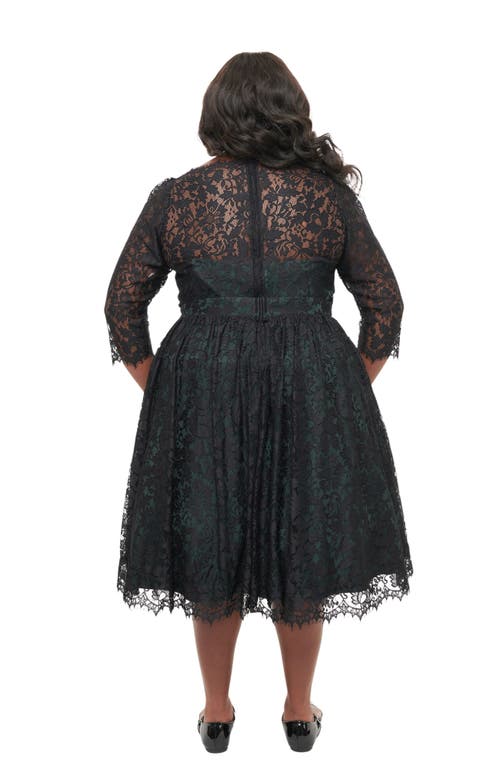 UNIQUE VINTAGE UNIQUE VINTAGE PLUS SIZE LACE SWING DRESS