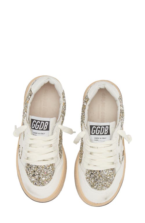 Shop Golden Goose Ball Star Bio Based Sneaker In Optic White/platinum