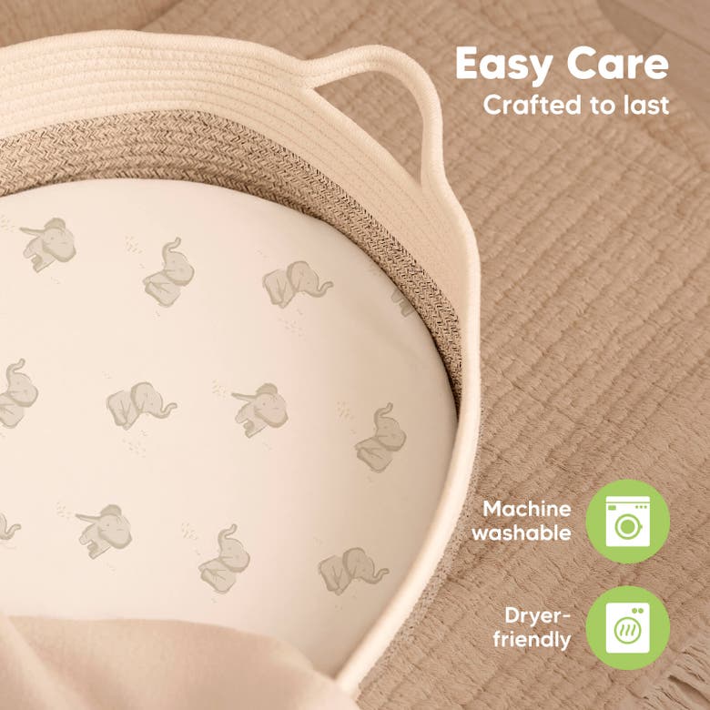 Keababies 2-pack Isla Fitted Bassinet Sheets In Elly