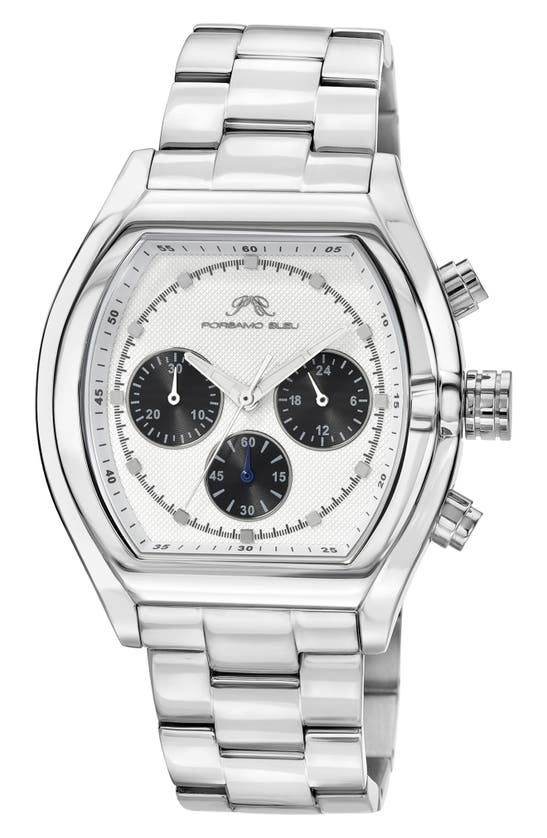 Porsamo Bleu Roman Chronograph Bracelet Watch, 42mm In Silver
