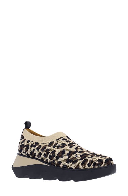 L'Amour des Pieds Havanna Wedge Sneaker in Tan/Black 