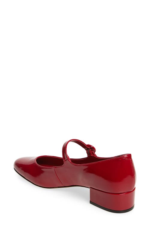 Steve Madden 【简约纯色】思美登2024新款方头玛丽珍鞋teresa In Red Patent
