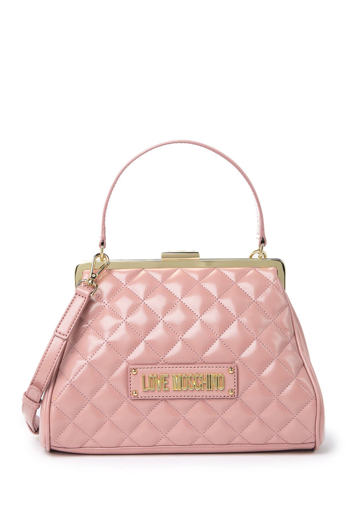 Quilted Single Top Handle Crossbody Bag 