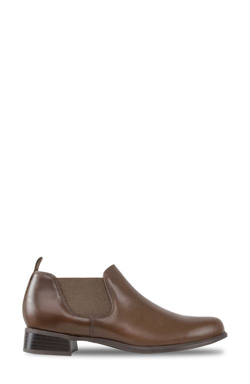 Munro Bedford Leather Bootie In Mushroom Calf Leather