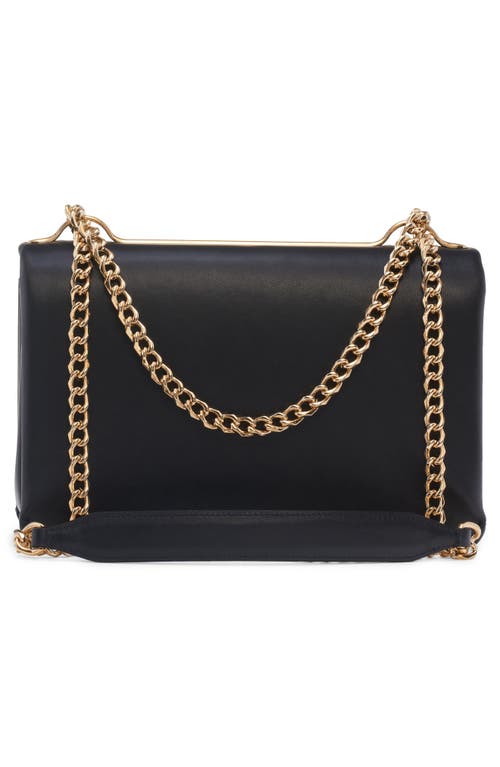 Shop Valentino Garavani Medium Vlock Logo Shoulder Bag In Nero