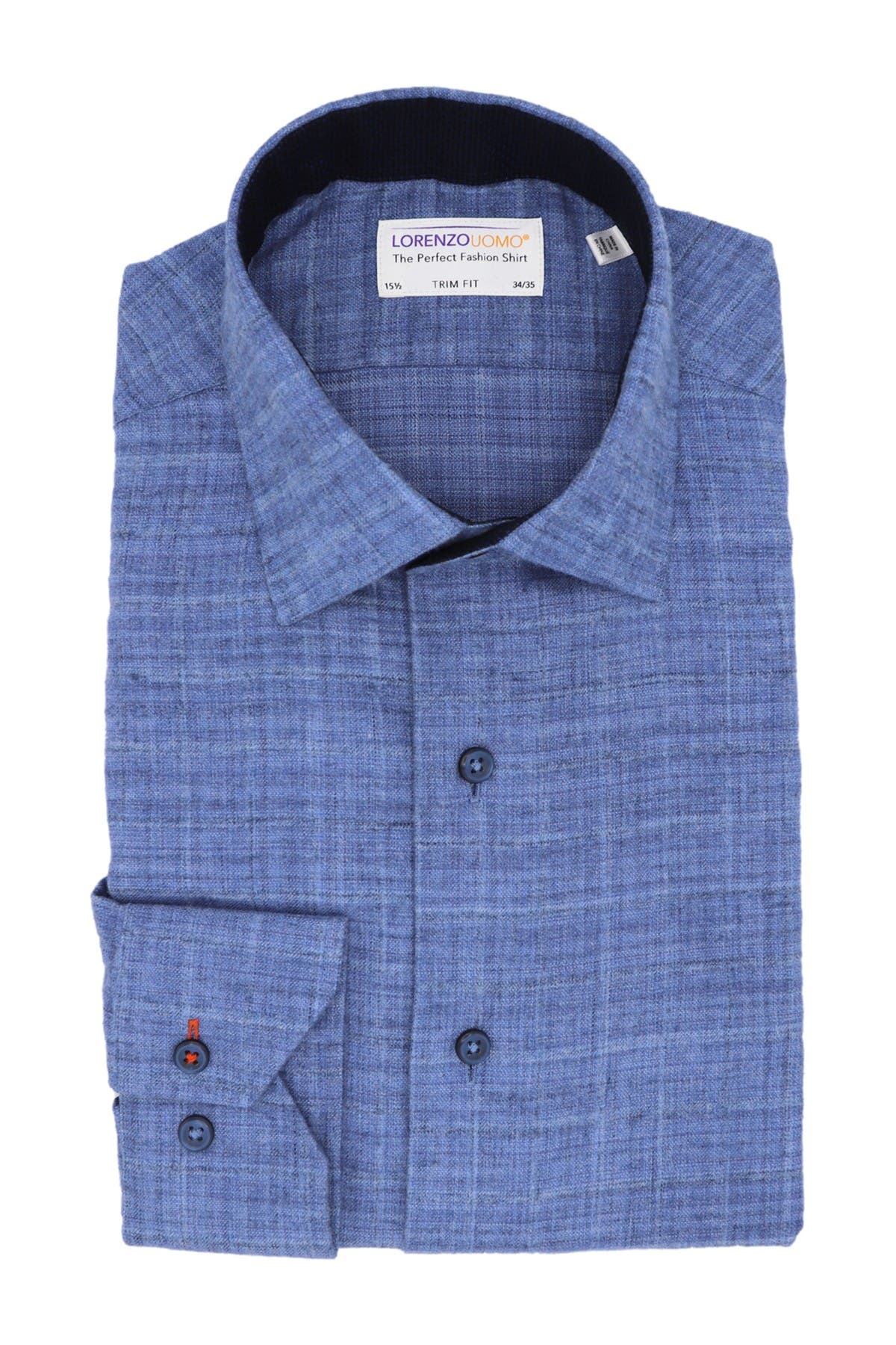 lorenzo uomo trim fit dress shirt