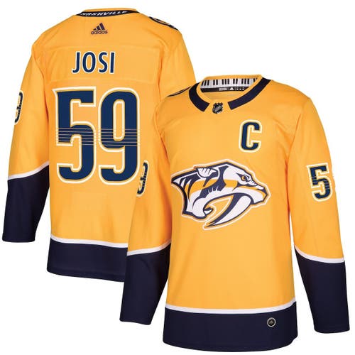 UPC 191023331278 product image for Men's adidas Roman Josi Gold Nashville Predators Home Authentic Player Jersey at | upcitemdb.com