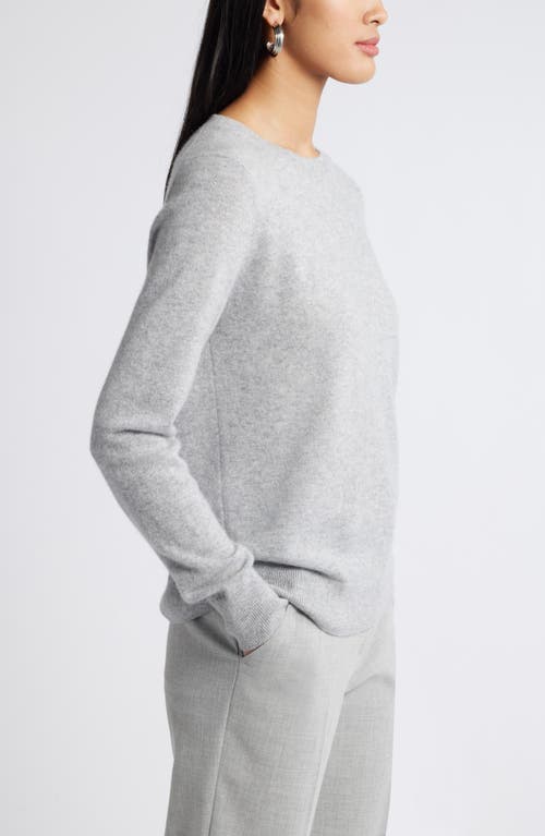 Shop Nordstrom Crewneck Cashmere Sweater In Grey Formal