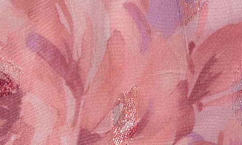 Iris & Ivy Kids' Foiled Chiffon Dress In Blush