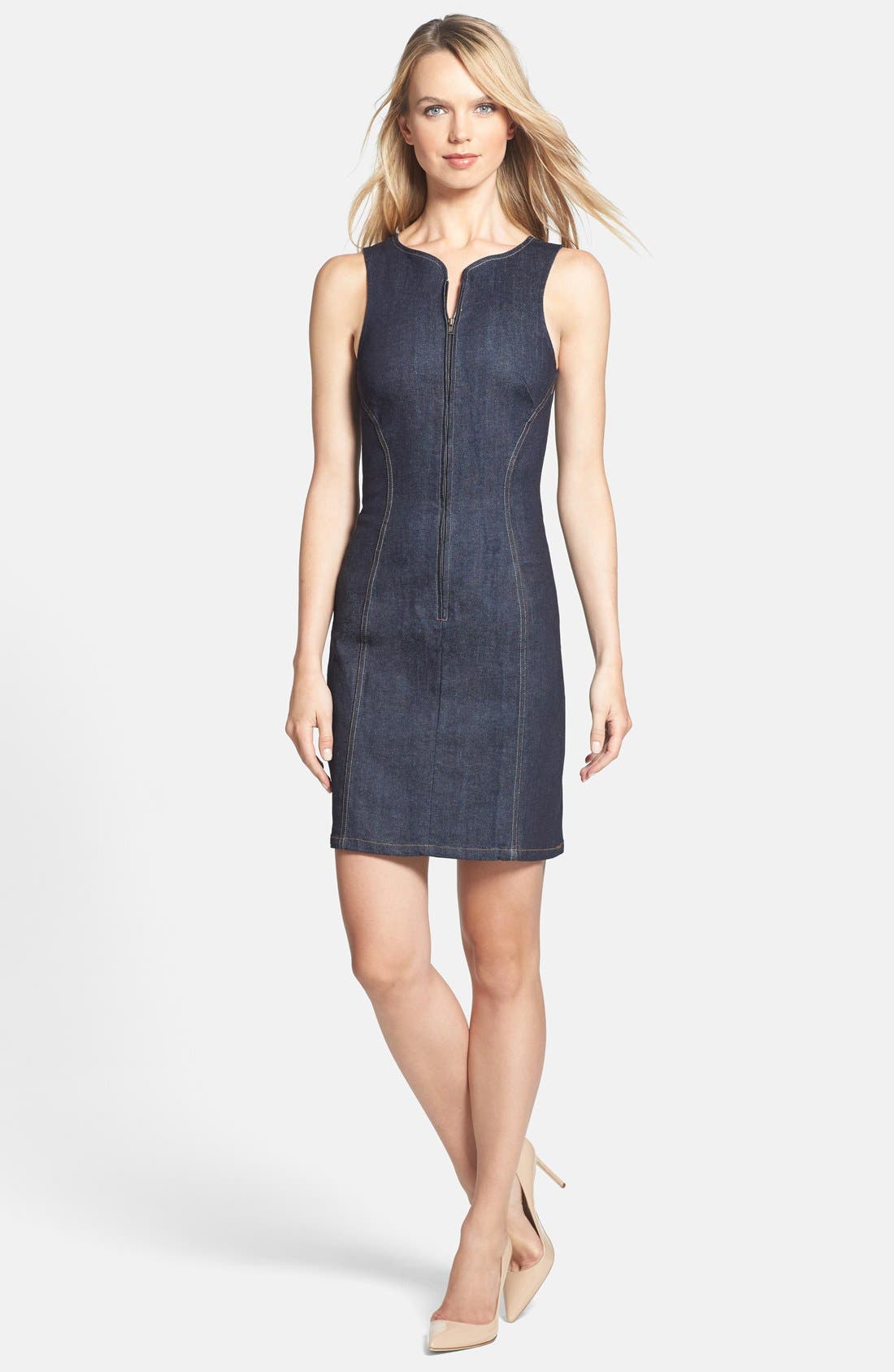 Theory 'Brayla D.' Denim Sheath Dress Nordstrom