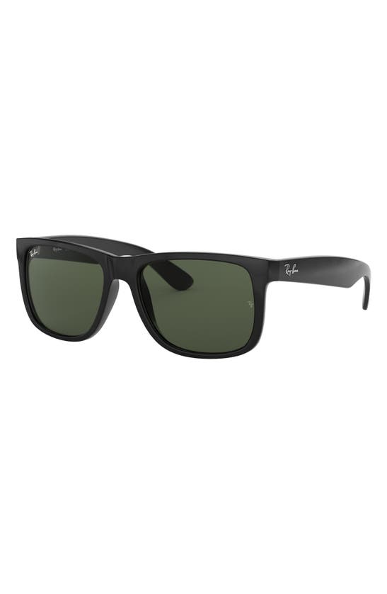 Shop Ray Ban Ray-ban 55mm Rectangular Sunglasses In Black