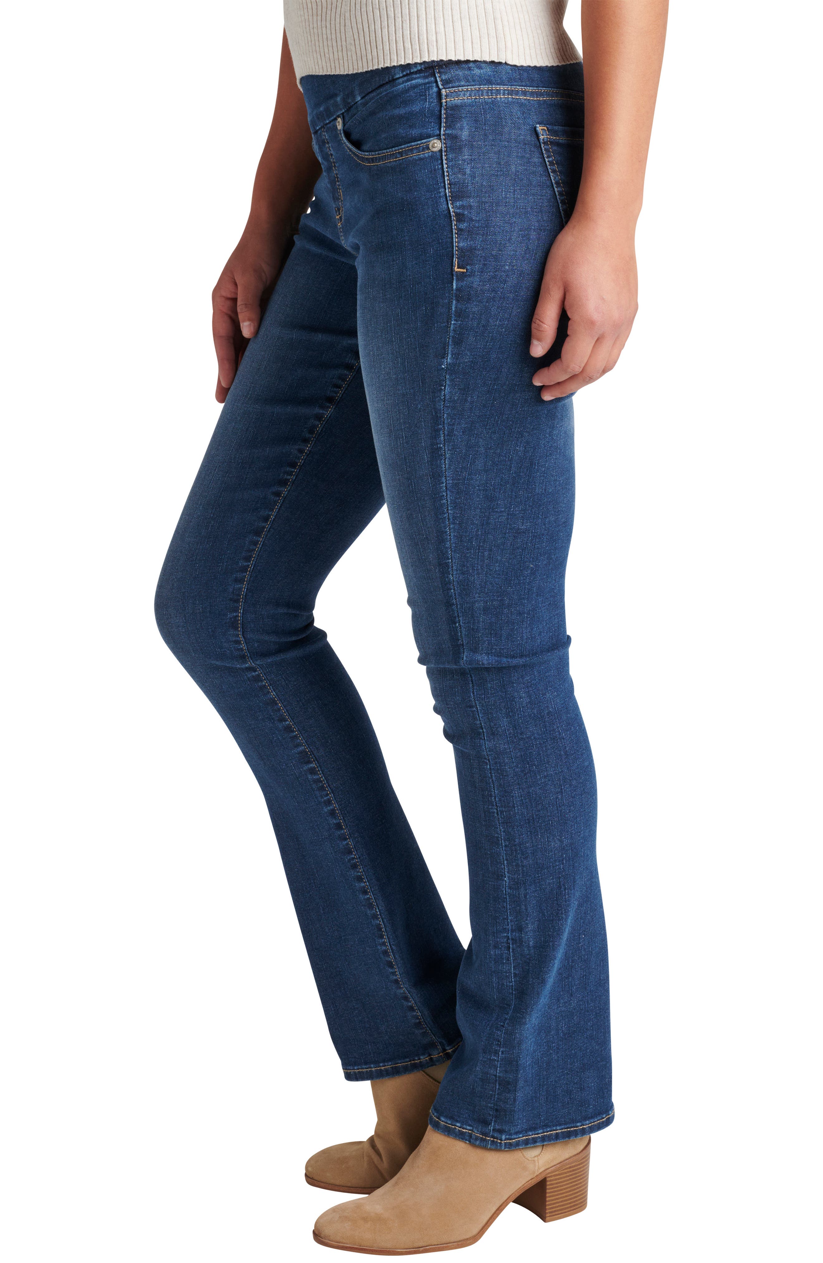 ladies pull on bootcut jeans