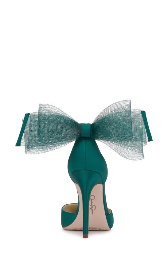 Shop Jessica Simpson Phindies Ankle Strap Pointed Toe Pump In Gem Green