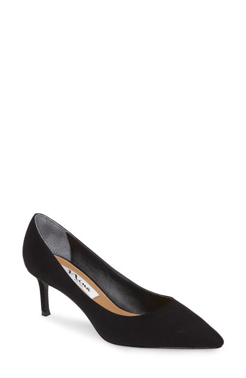 UPC 194550006688 product image for Nina 60 Pointed Toe Pump in Black Suede at Nordstrom, Size 12 | upcitemdb.com