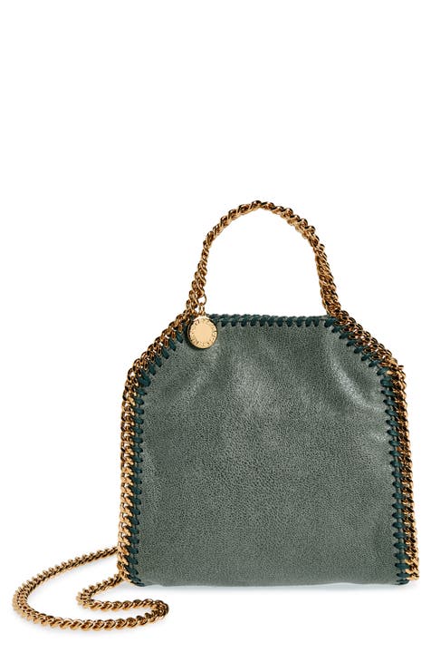 Stella McCartney Croc Embossed Faux Leather Falabella Box Bag (SHF
