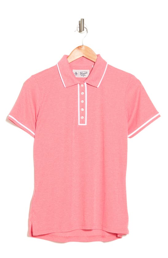 Original Penguin Earl Golf Polo In High Risk Red