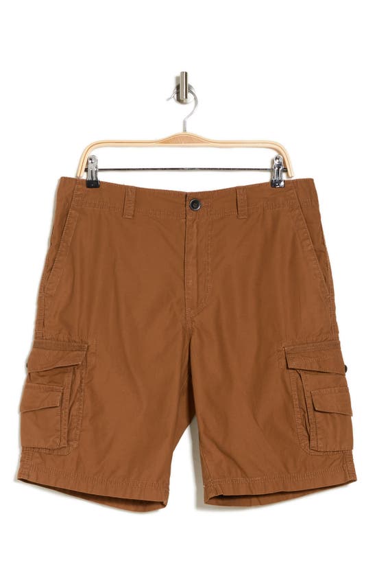 Union Sedona Cotton Cargo Shorts In Brown