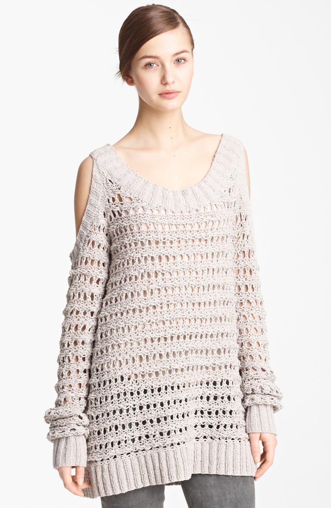 donna karan cold shoulder jumpsuit