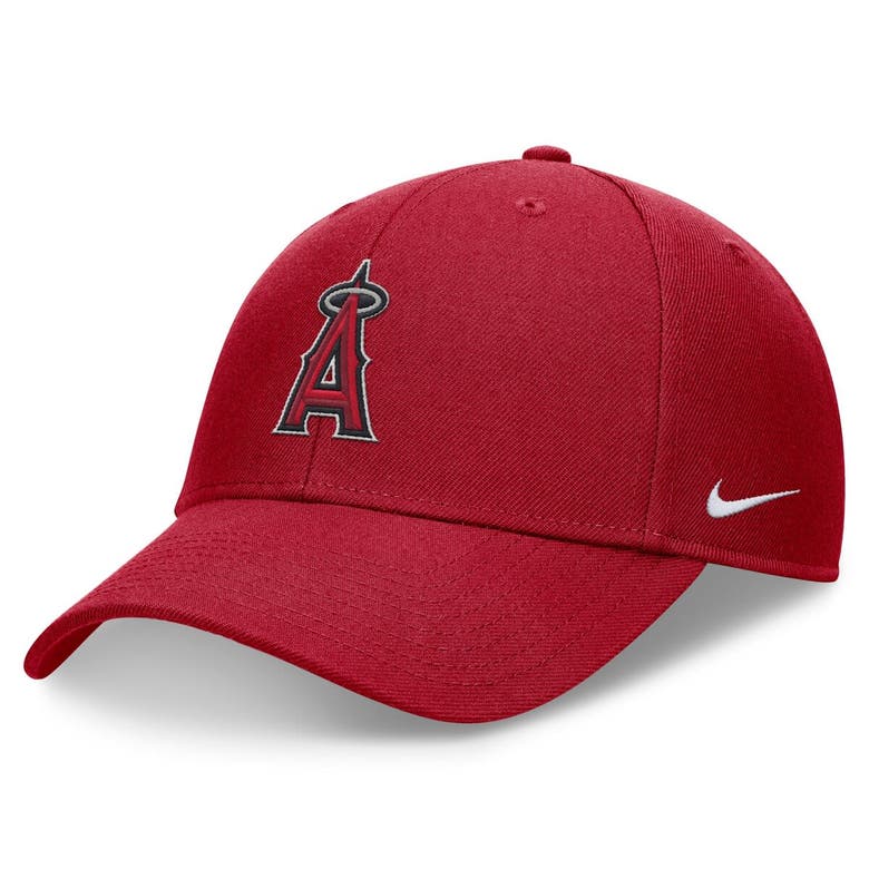 Shop Nike Red Los Angeles Angels Evergreen Club Performance Adjustable Hat