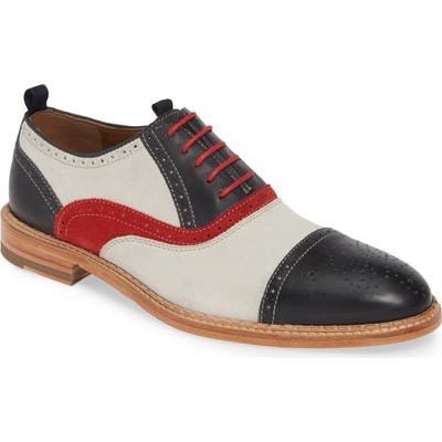 J & m 1850 Chambliss Medallion Toe Oxford- White