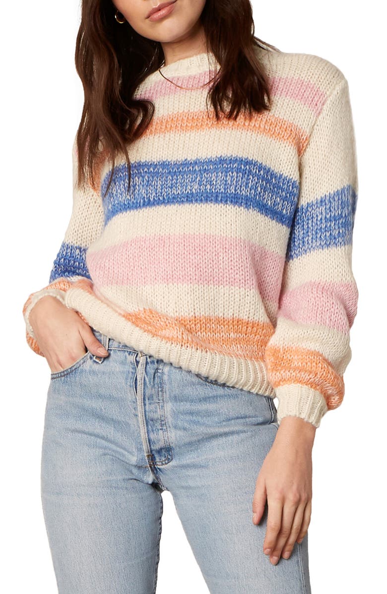 BB Dakota Making a Fuzz Stripe Sweater | Nordstrom