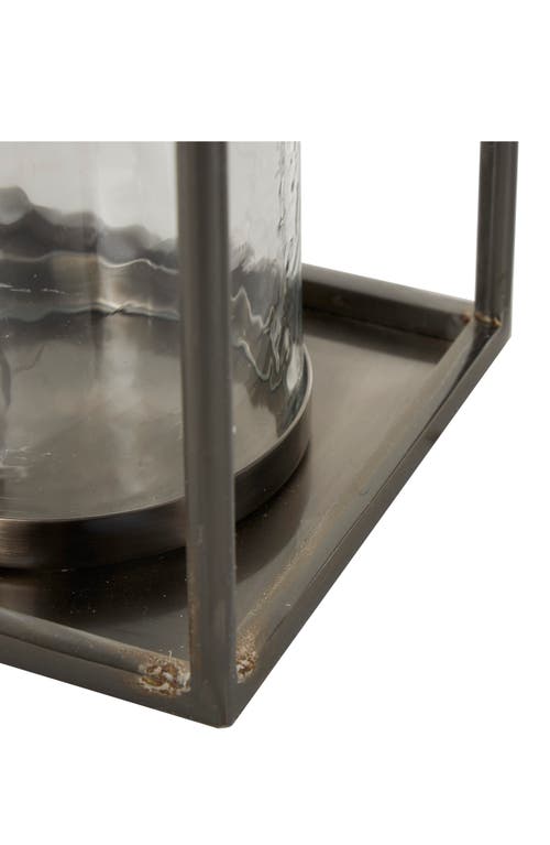Vivian Lune Home Metal Candle Lantern In Silver