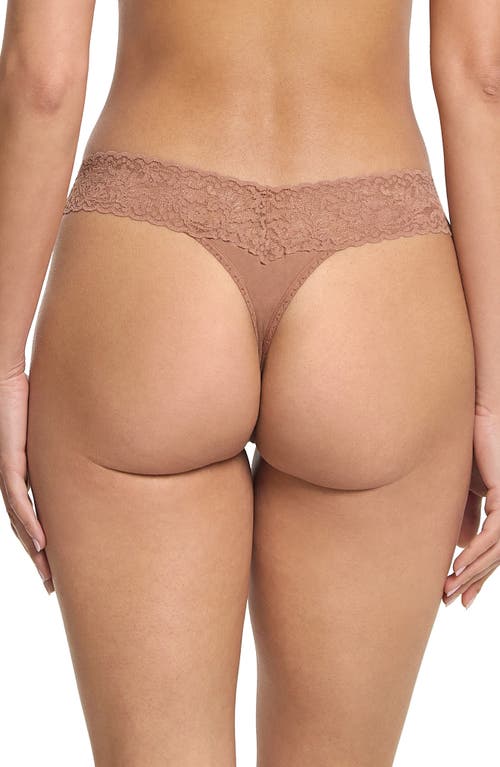 Shop Hanky Panky Low Rise Thong In Spiced Latte Brown