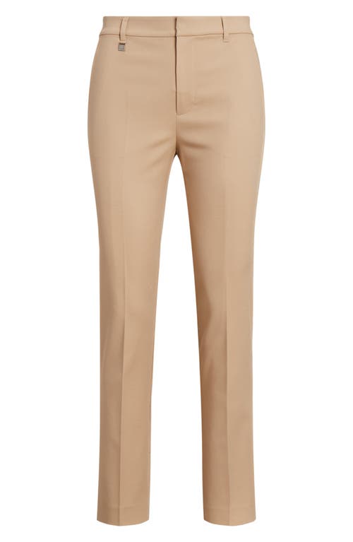 Shop Lauren Ralph Lauren Straight Leg Pants In Camel