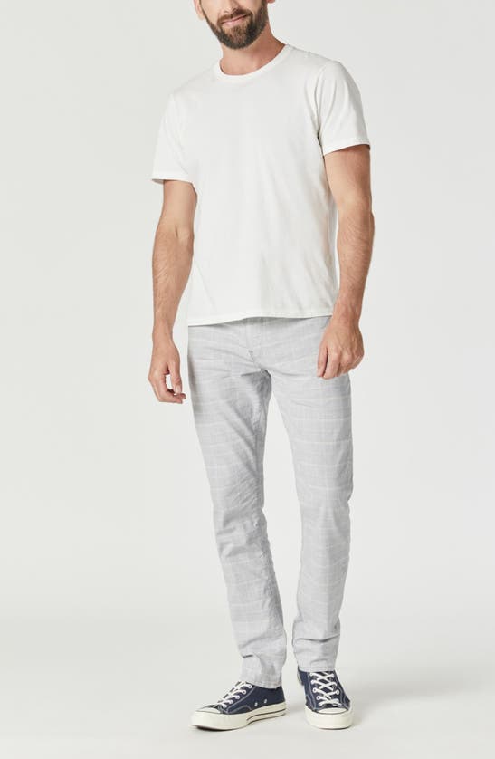 Mavi Jeans Marcus Slim Straight Leg Pants In Blue Checked